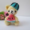 スイカ大好きクマちゃんあみぐるみ
